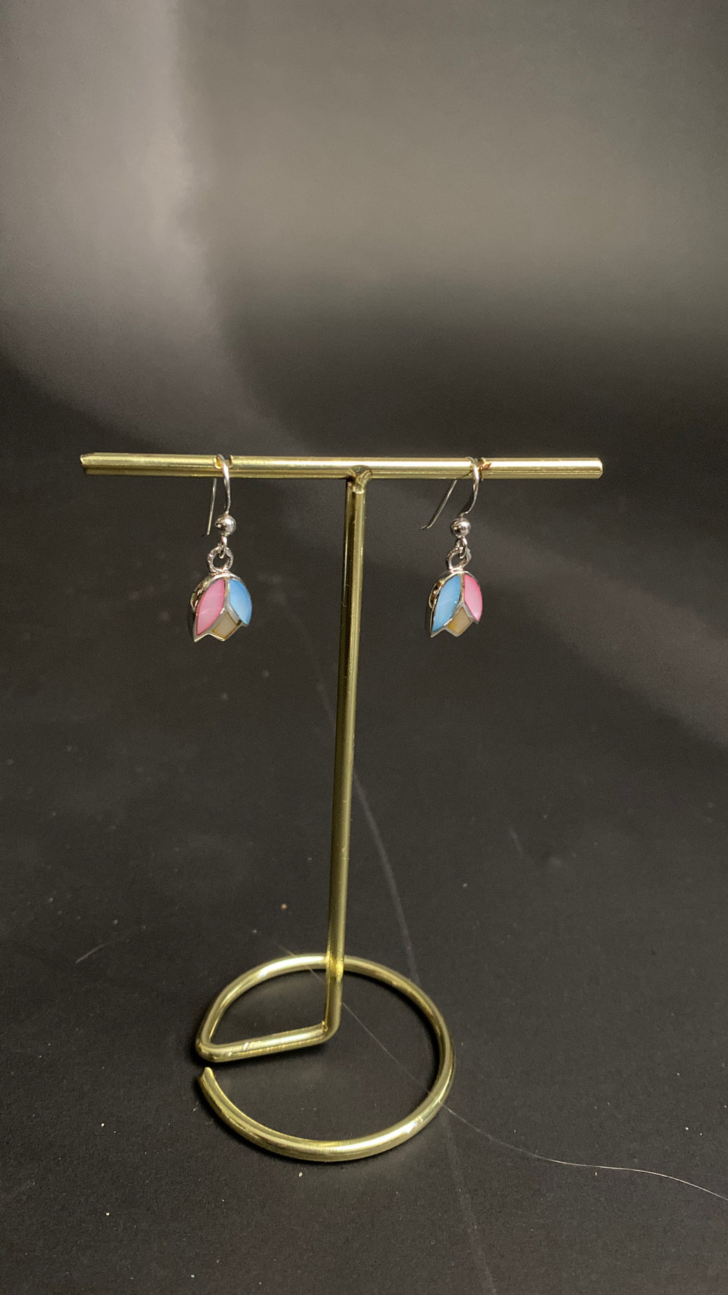 Mother of pearl earrings.